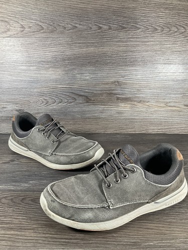 Skechers Mens Elent Mosen Gray Relaxed 