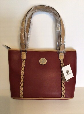 New GIANI BERNINI Top Handle Purse Shoulder Bag Red