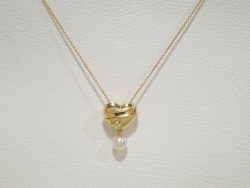 Tiffany Heart Key Pendant Top K18YG Yellow Gold Women s Tiffany Heart Key Pendant Top K18YG Yellow Gold Women s