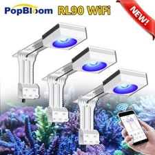 3PCS PopBloom RL90 WiFi LED Reef Aquarium Lights 60in 150cm Saltwater Coral Tank