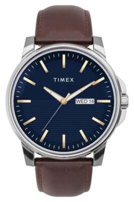 Timex Herren Leder Armbanduhr TW2V79200