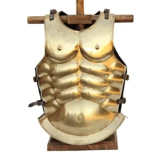 Medieval Knight Gold Muscle Armor Cuirass Gladiator Breastplate Ancient Greek