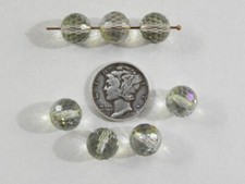 Mystic Shimmer 9mm Vintage Swarovski Art 5003 Disco Ball Crystal Beads