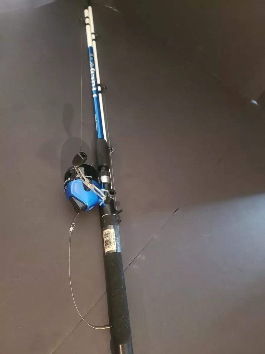 Shakespeare Tiger TGRBLUSC66-2MH 6'6 2-Piece Spincast Combo Fishing Rod  Blue