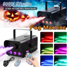 500W Smoke Fog Machine w/ 3 LED Light RGB Remote Spray Fog Stage Effect DJ Party