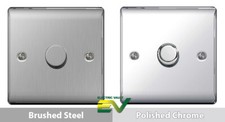 BG Nexus Switches & Sockets - Complete Range -  Brushed Steel / Polished Chrome