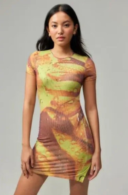 Miaou Urban Outfitters Peri Mesh Baby Liquid Mini Y2K Fairy Style Dress NWOT XS