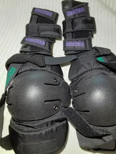 Skating knee and wrist pads for a young girl or boy.