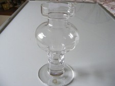 Dartington Crystal Candle Holder / Tea Light Holder / Vase ;  Height  7"  Inches
