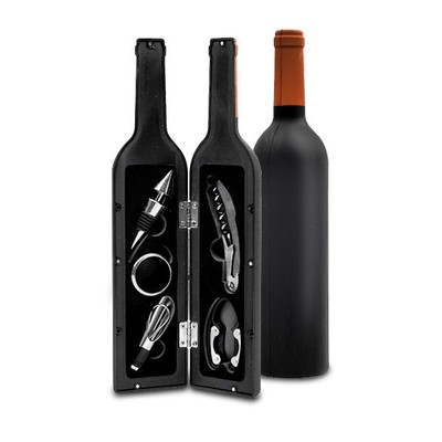 Premium Wine Bottle Gift Set - Bottle Opener, Stopper, Drip Ring, Foil Cutter An (850632004743)