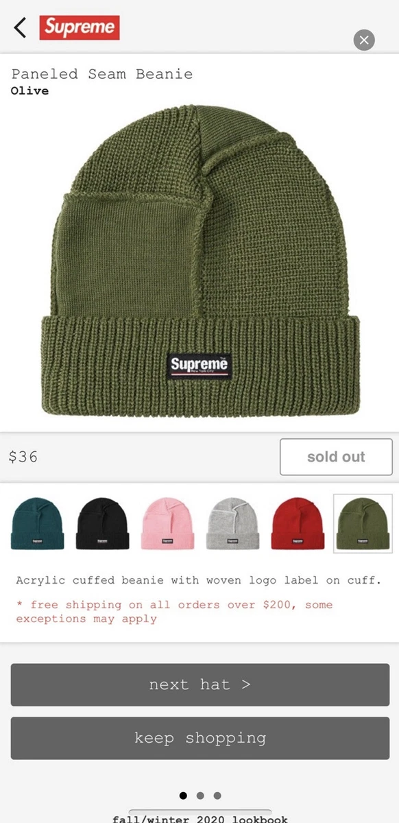 Paneled seam store beanie