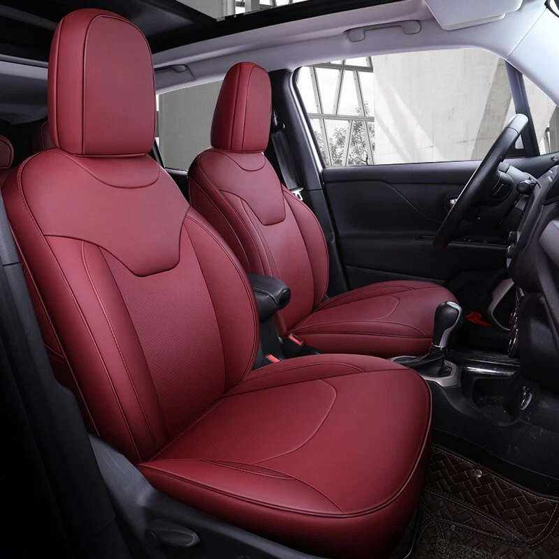 PARA JEEP GRAND CHEROKEE MOTOPTES 2005-2021 FUNDA ASIENTO COCHE PERSONALIZADA CUERO DURADERO Foto 4 de 4