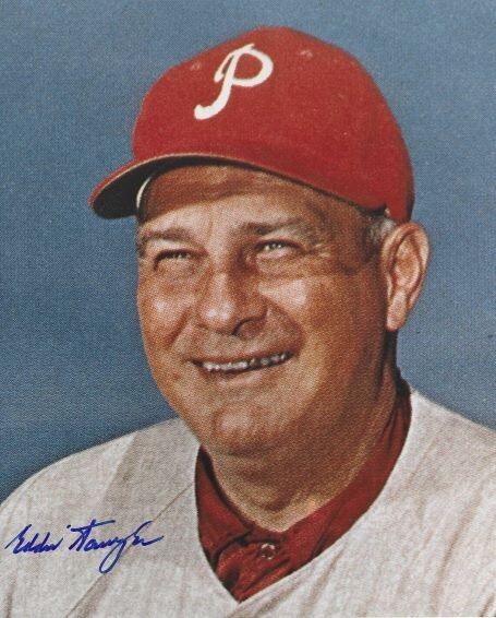 Eddie Sawyer Autographed Signed Philadelphia Phillies 8x10 Photo - COA 
