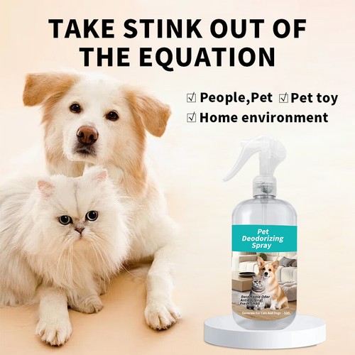 Pet Odor Eliminator Spray for Dogs and Cats Indoor Cat Litter Freshener 17 oz US - Picture 2 of 7