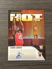 Adama Sanogo 2023-24 Panini NBA Hoops RC Hot Signatures Auto #HSR-AS Bulls UConn