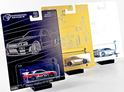 #ad Hot Wheels Metal Card Custom Nissan Skyline GT R R34 YOU PICK 👆 Design $29.96