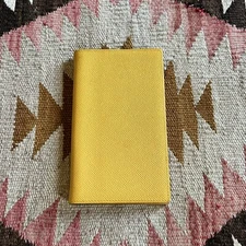 Hermès Leather Notebook Cover - Yellow