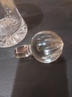 Towle Cut Glass Crystal Decanter Hourglass Shape Eames Style Large Stopper — photo 7