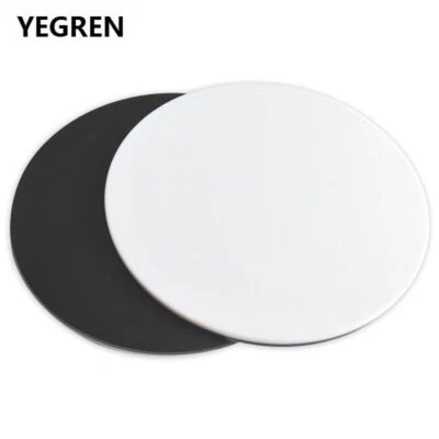 YEGREN 120 mm Diameter Plate Working Stage White Black Board for Stereo Microscope