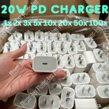 20W Type USB-C Fast Wall Charger For iPhone16 15 14 13 12 11 17 Pro Max XR X Lot