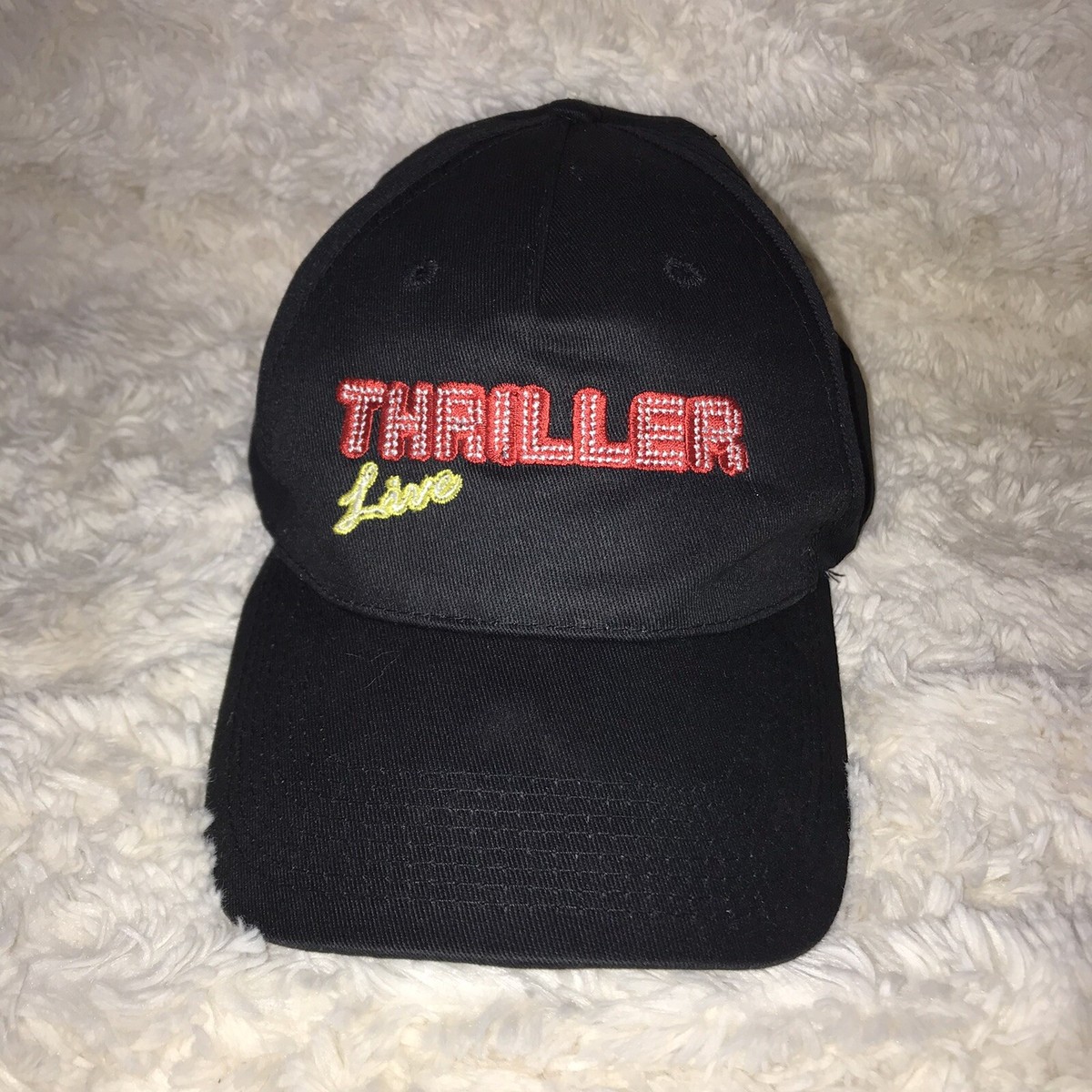 マイケルジャクソン (Thriller Live )スリラーライブ キャップ Vintage Michael Jackson Rare THRILLER Live Tour Baseball Cap Black