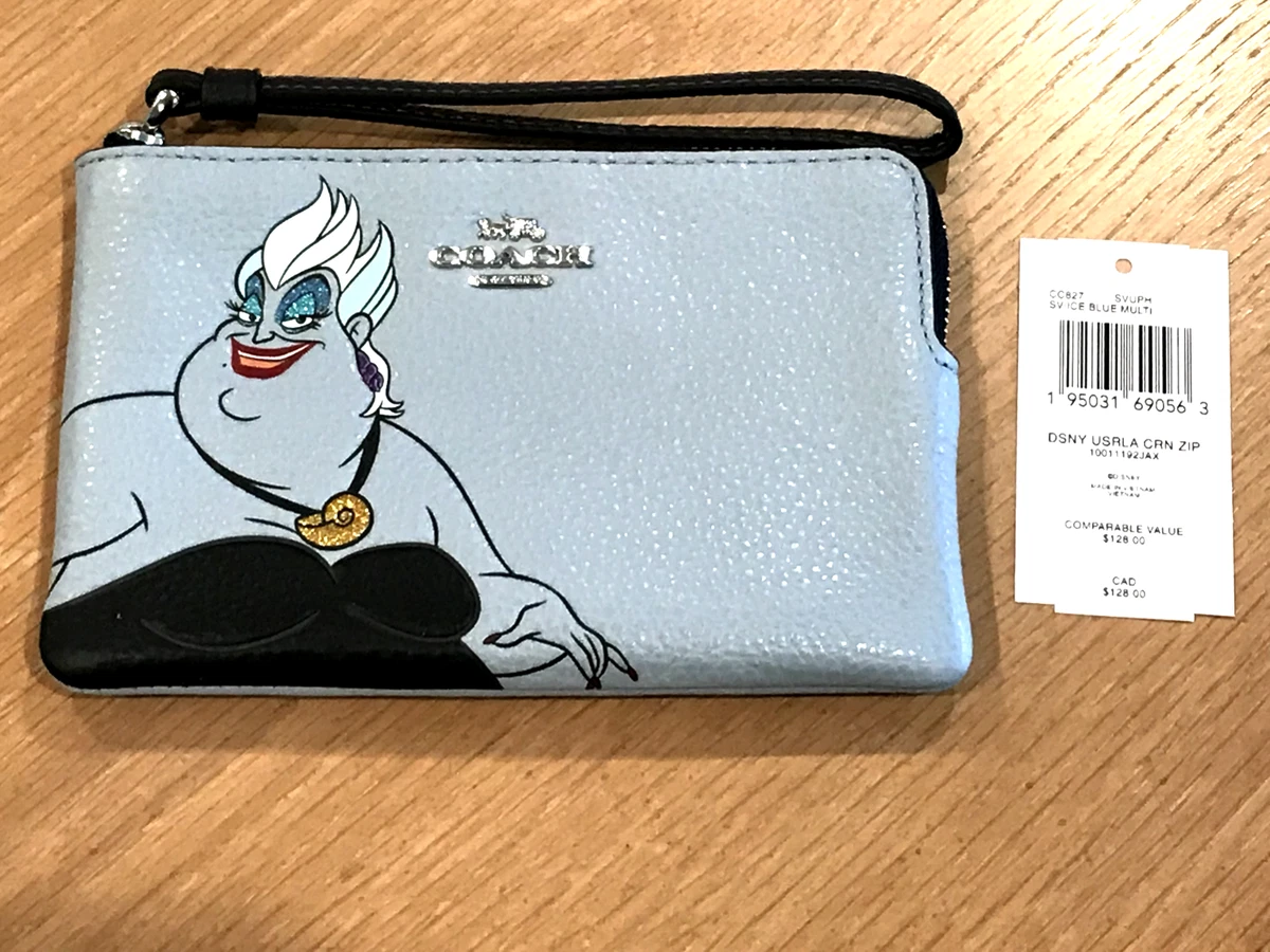 Disney+x+Coach+Villains+Ursula+Little+Mermaid+Wristlet for sale