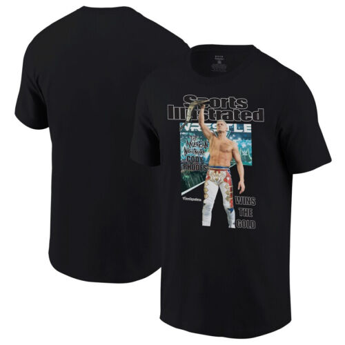 New Men's Contenders Cody Rhodes Sports Illustrated Cody Wins Gold T-Shirt 3XL