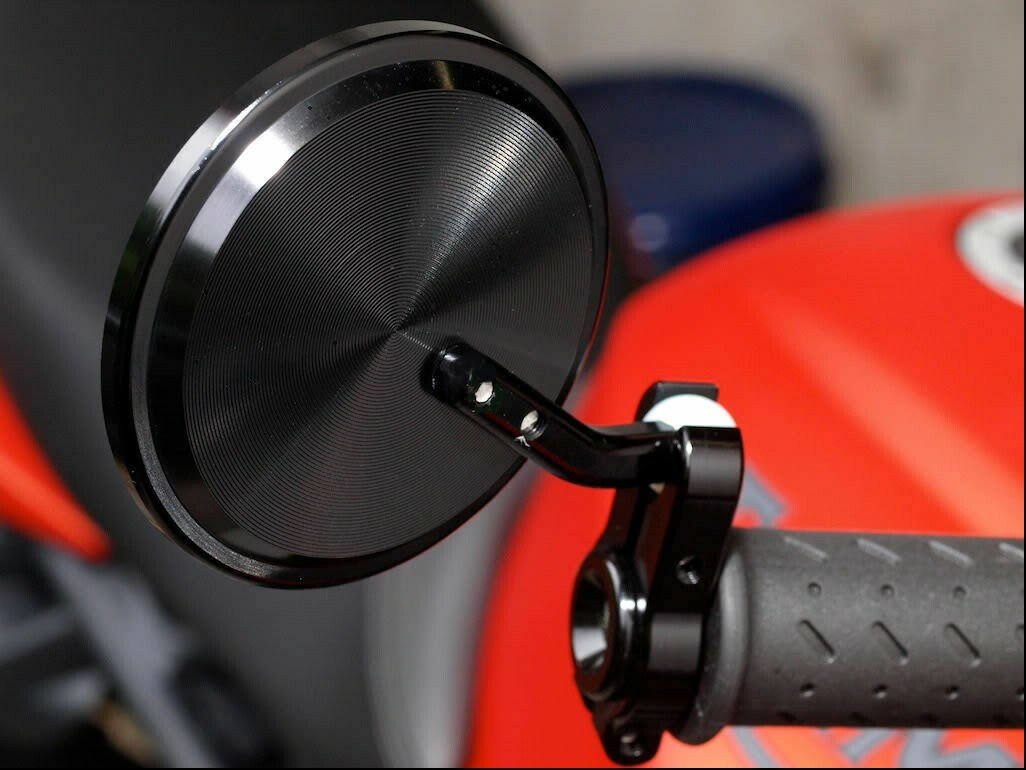 Yamaha Bar End Motorcycle Mirrors Folding lane spiting 3” Billet