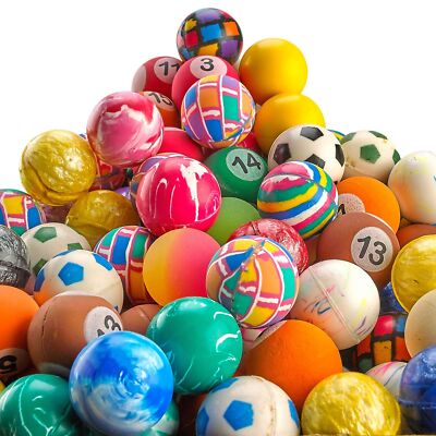 Bedwina Bouncy Balls in Bulk - Pack of 250 (1inch/27mm) Hi Bounce Ball Variet...