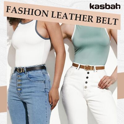6683 3 Pack Women\'s Leather Belts For Jeans Dresses Ladies Belt Pants VONMELLI 3 Pack Women main image 4