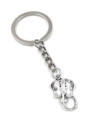 Keyring Silver Metal Pendant Spikes Rays Killer Animal