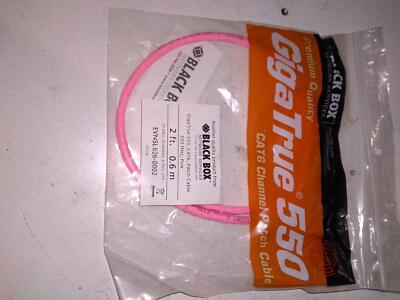 BlackBox, EVNSL626-0002, GigaTrue CAT6 Channel Patch Cable ethernet data 