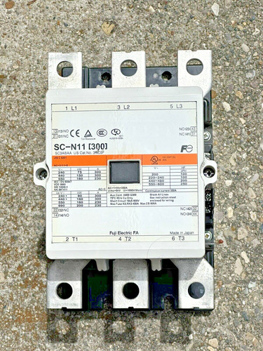 Fuji Electric SC-N11 [300] Magnetic Contactor 100-127v Coil & 2 Aux Qty: 1 Unit