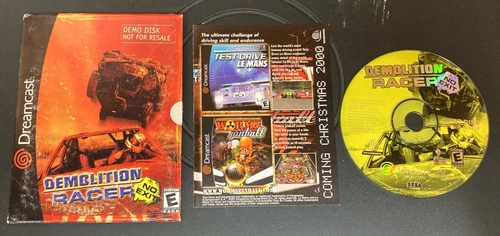 Demolition Racer No Exit. Rare Sega Dreamcast Demo Complete With Insert 