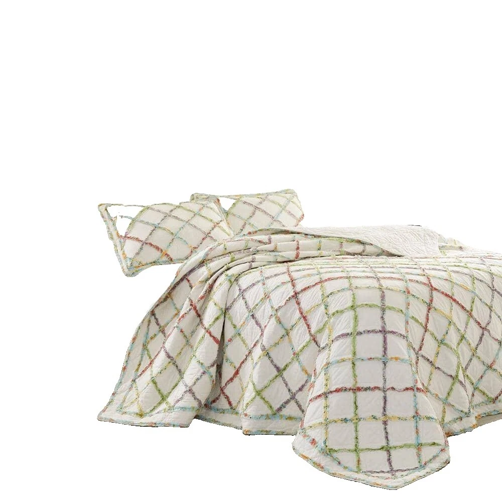 Algodão Laura Ashley Multicolor Quilts, Colchas e Cobre-leitos