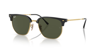 Ray-Ban New Clubmaster Black On Gold/Green Classic 53mm Sunglasses RB4416 601/31