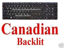 Keyboard for Toshiba Qosmio P70-B  X70-B - CA Canadian Backlit