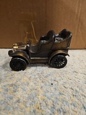 Vintage 1974 Banthrico Car Coin Bank 1906 Oldsmobile Buggy Brass Metal Rare