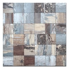 Peel and Stick Tiles AC Distressed Blue, 1pc Sample Vinyl for Kitchen Decor...