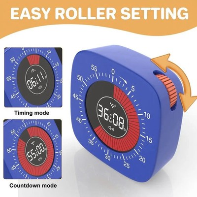 Rechargeable Visual Timer Digital 60 Minutes Timing Silcent Timers Mechanical Du