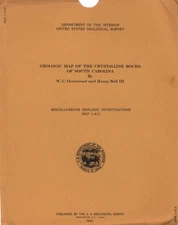 USGS Geologic Map: Crystalline Rocks of South Carolina
