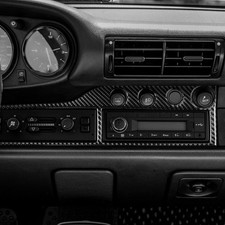 Real Carbon Fiber Center Console Ac Cd Panel Frame For Porsche 911 964 993 89-98 Real Carbon Fiber Center Console Ac Cd Panel Frame For Porsche 911 964 993 89-98