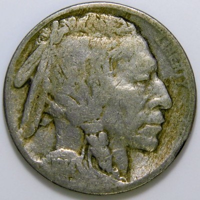 1914 Buffalo Nickel 5c Better Date G k634