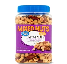 Great Value Mixed Nuts with Peanuts, 27 oz