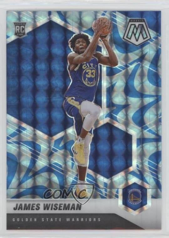 2020-21 Panini Mosaic Rookie Reactive Blue Prizm James Wiseman #205 1d0h