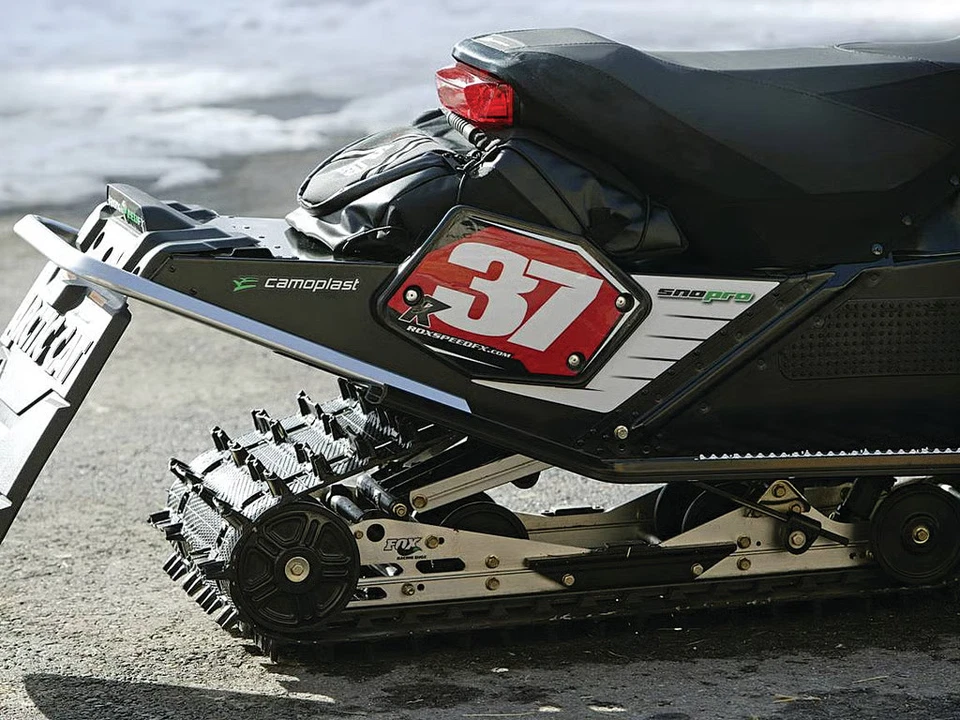 Placas numeradoras universales Rox Speed FX - moto de nieve trasera 1RNP-N/BU 0520-1006 Foto 4 de 4