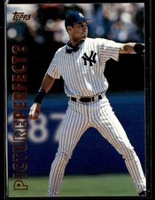 1999 Topps #P10 Derek Jeter Picture Perfect Yankees Baseball Card 1103C