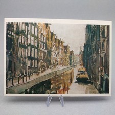 1978 USSR Netherlands Amsterdam Art Postcard Ostroumova-Lebedeva Canal View 
