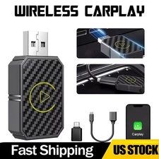 Mini Wireless CarPlay Adapter For Apple Plug & Play Low Latency Converts Wired