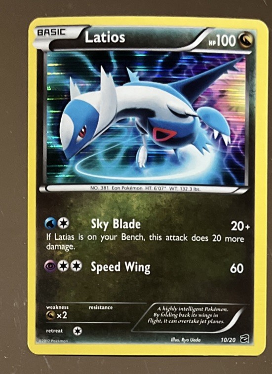 Pokémon Latios Holo #10/20 Dragon vault NM